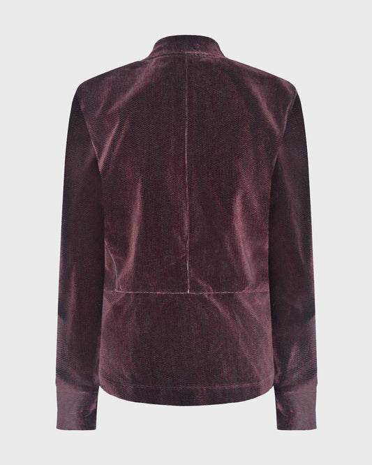 Buttons Jacket Dark Red
