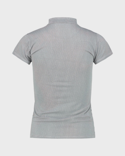 Nina T-shirt Rows black details