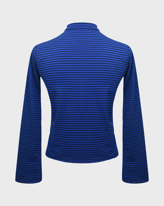 Nina Long Sleeve T-Shirt Indaco