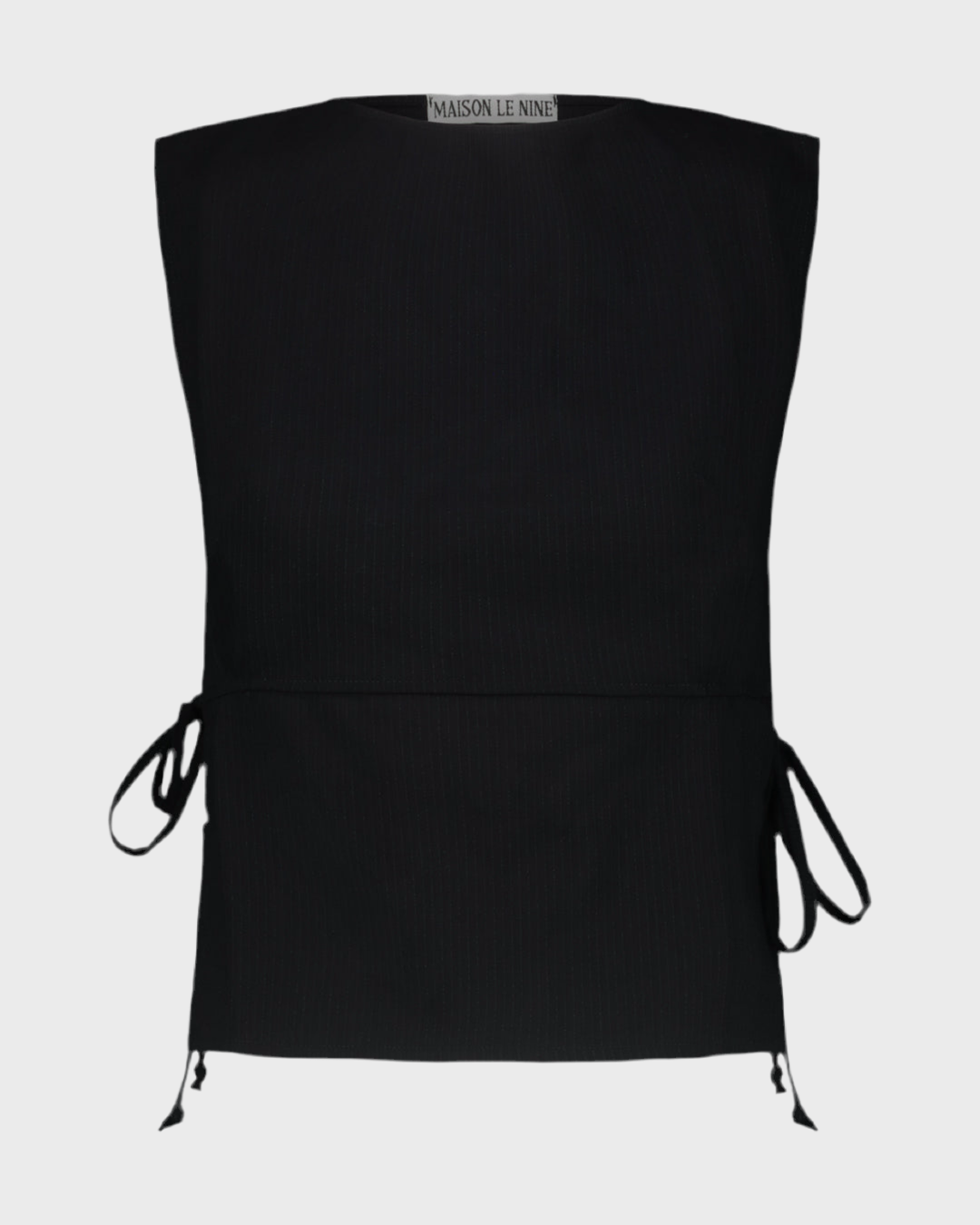 Top Pervia Gessato Nero