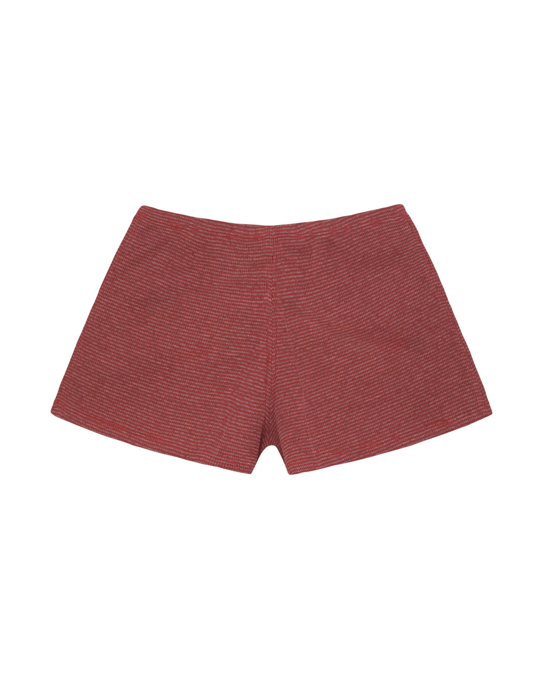 Pantaloncini a righe rosse e grigie