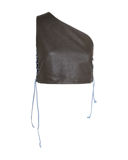 Top Jungle Blu e Bianco