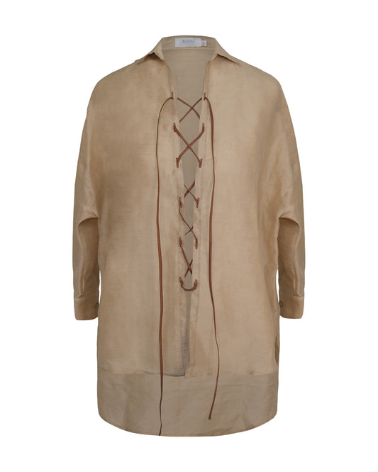 Upcycled Beige Shirt