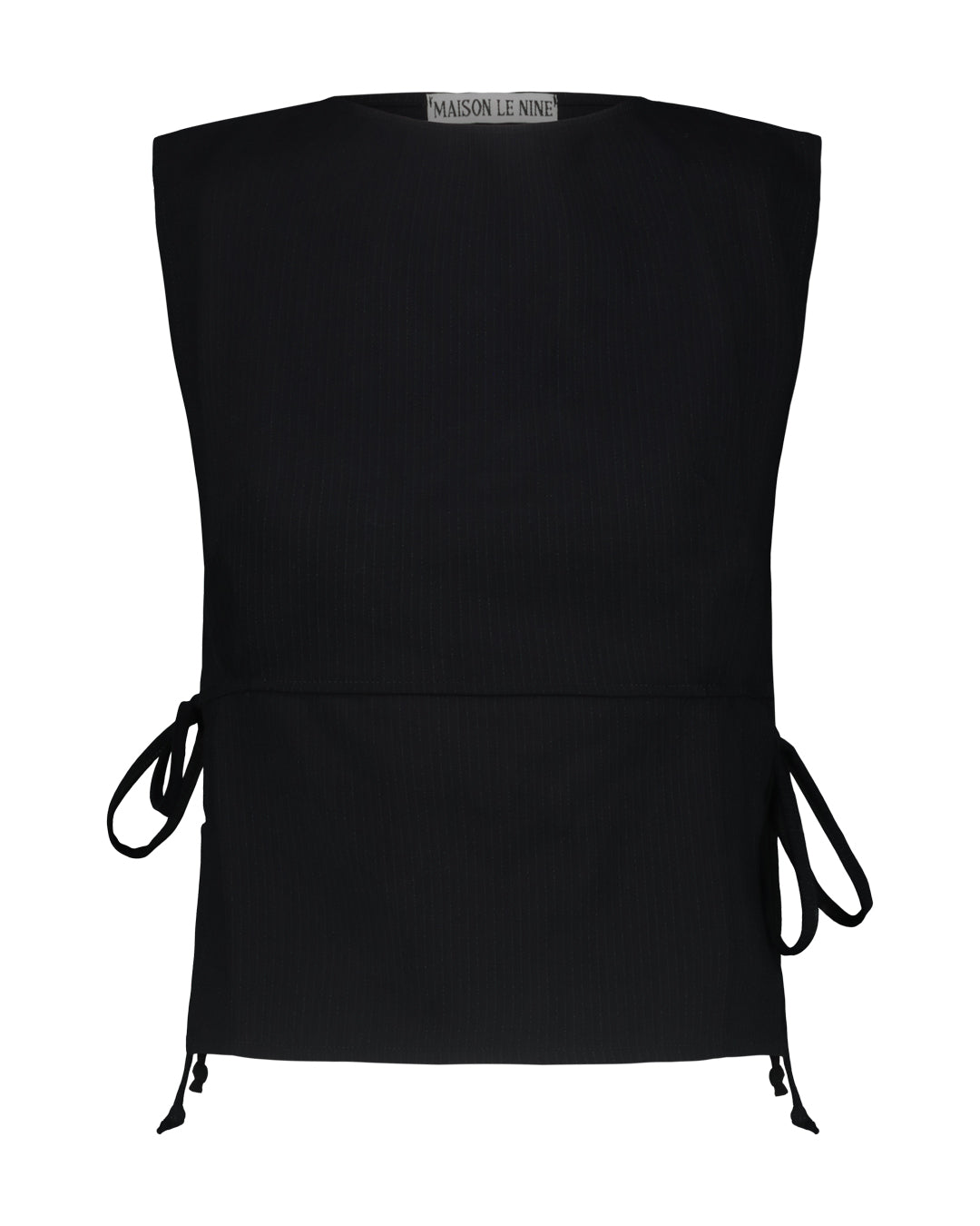Top Pervia Gessato Nero