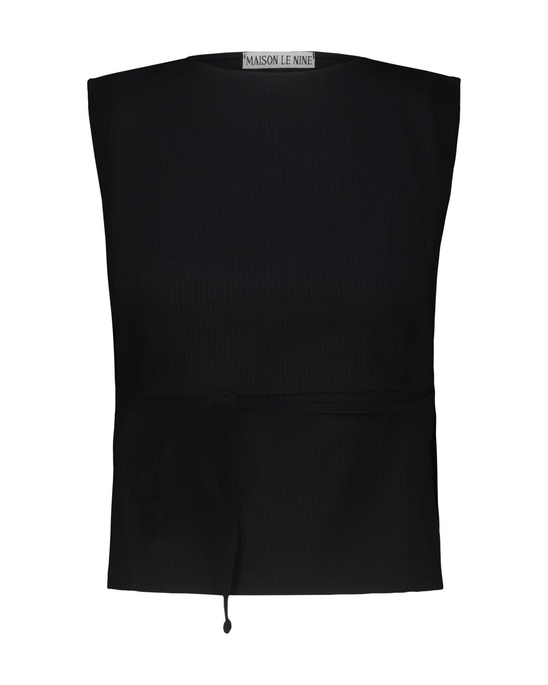 Top Pervia Gessato Nero