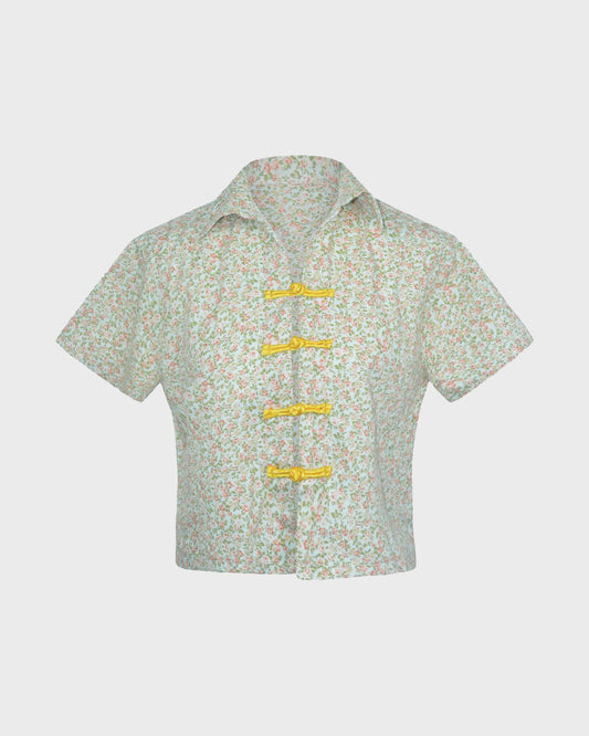 Upcycled Flower Shirt