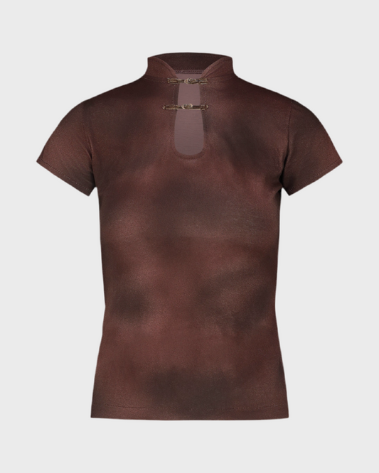 Nina T-shirt Chocolate One Piece