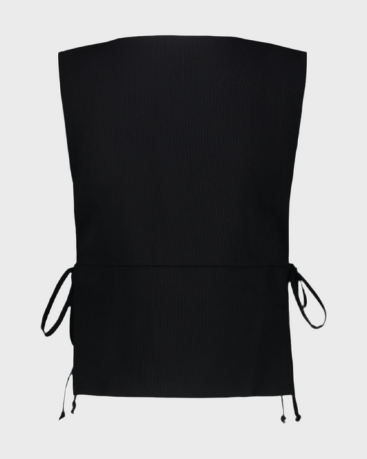 Top Pervia Gessato Nero