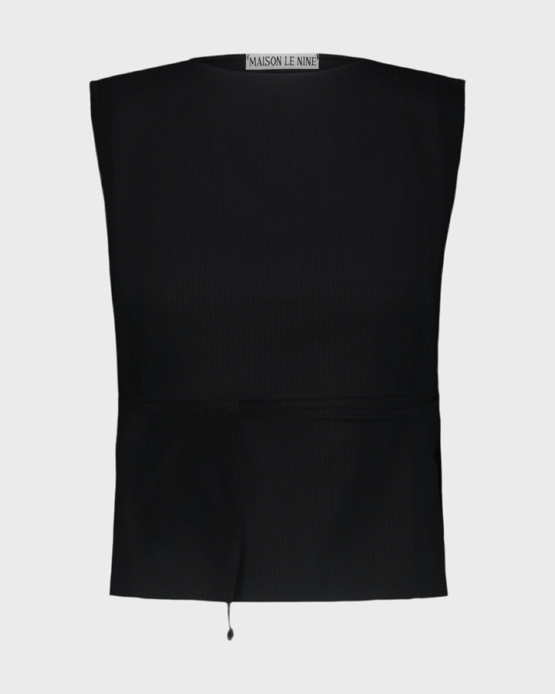 Top Pervia Gessato Nero