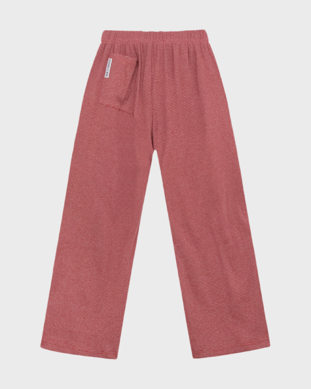 Panta Manny a righe rosse e grigie