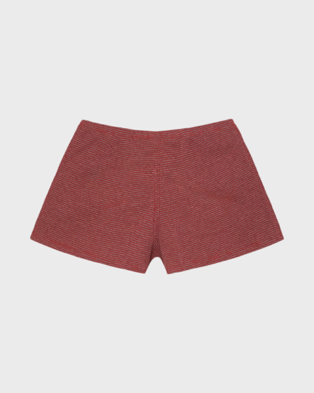 Pantaloncini a righe rosse e grigie