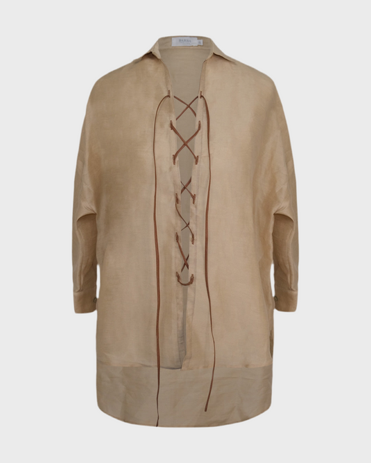 Upcycled Beige Shirt
