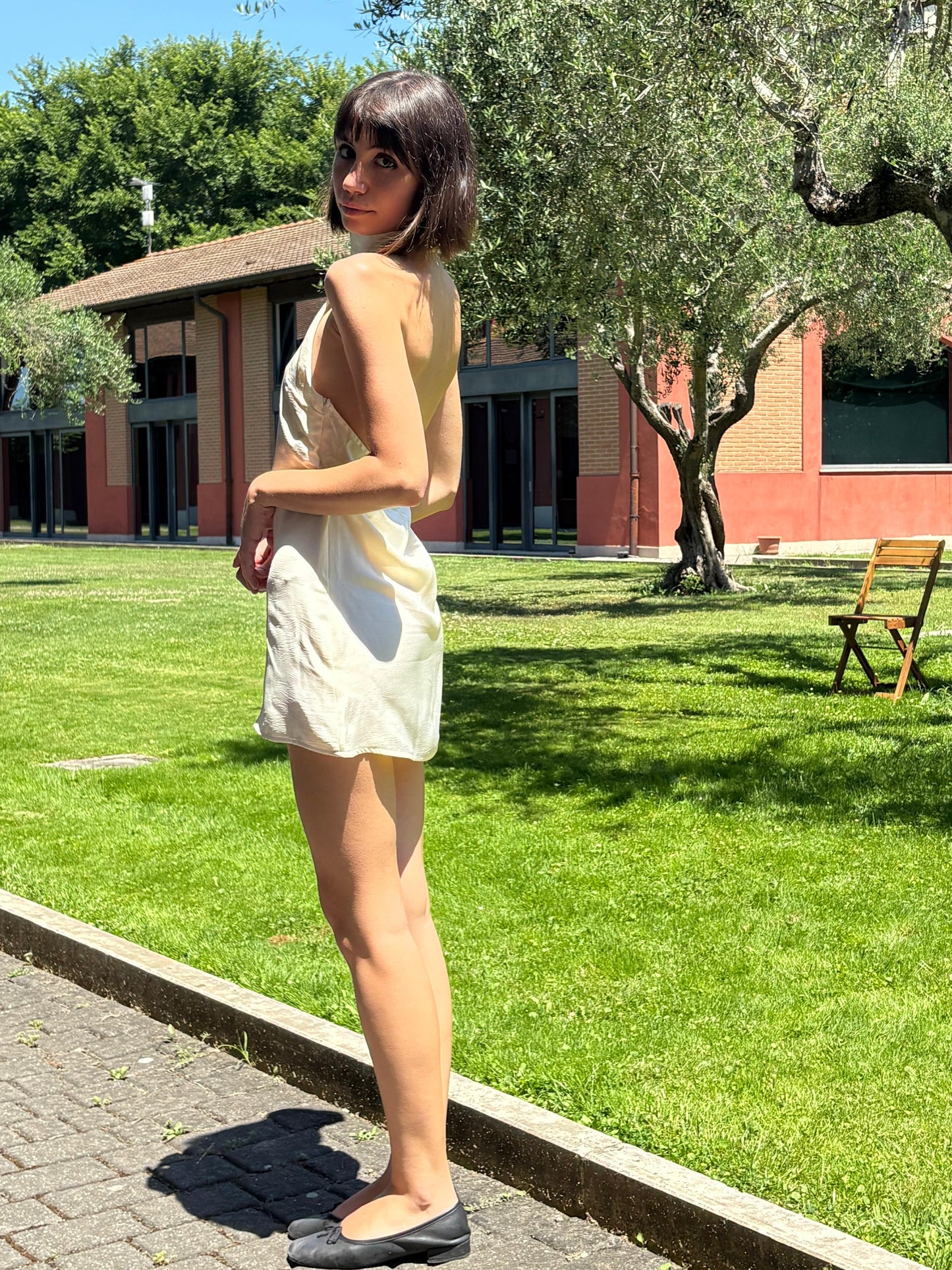 Petal Dress Mini Cream