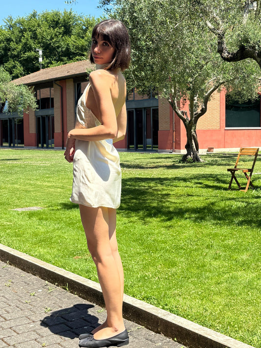 Petal Dress Mini Cream
