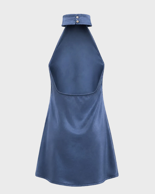 Petal Dress Mini Anthracite