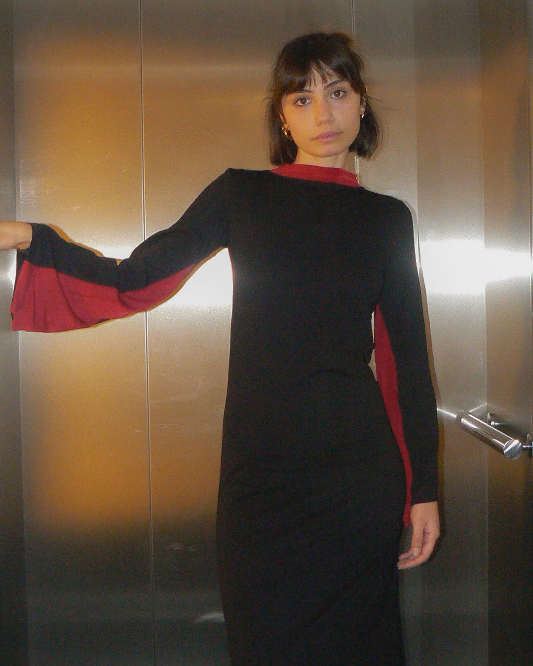 Luna Black Dress Upcycled