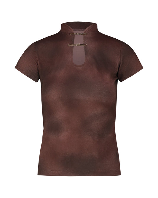Nina T-shirt Chocolate One Piece